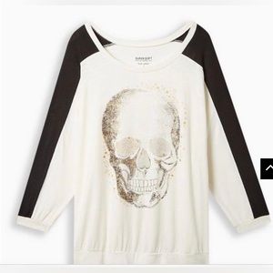 Torrid  Classic Fit Super Soft Slub Crew Neck Long Sleeve Dolman Tee Size 3X